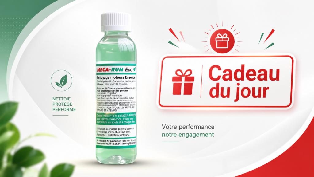 Visuel de la promo du jour: Mecarun avec échantillon offert